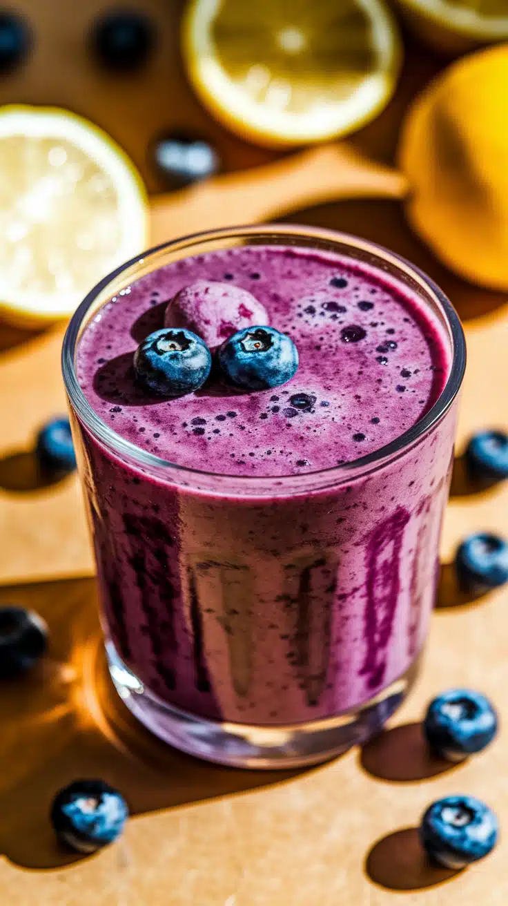 Blueberry Lemon Daiquiri Slushie