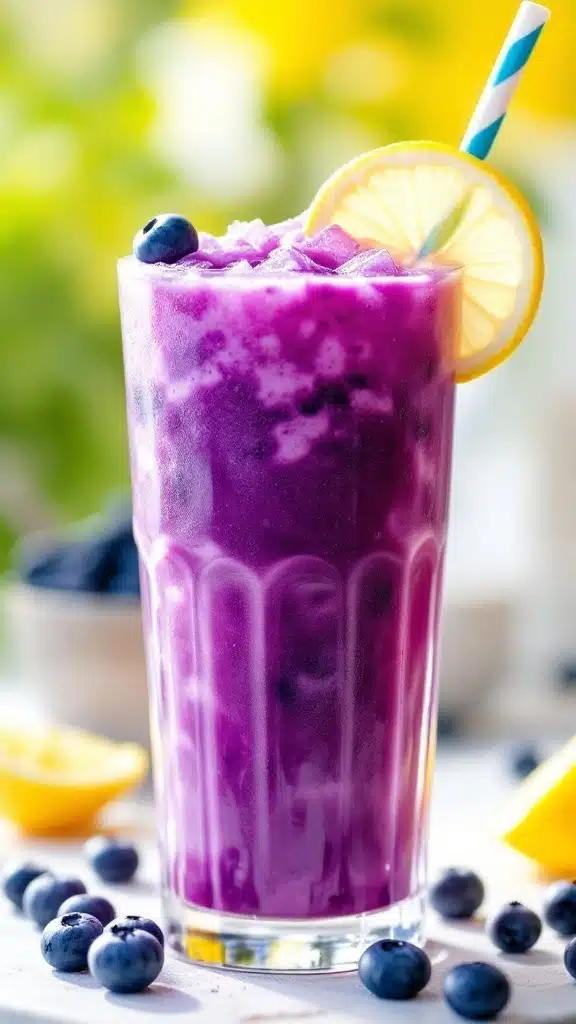 How to Make a Blueberry Lemon Daiquiri Slushie
